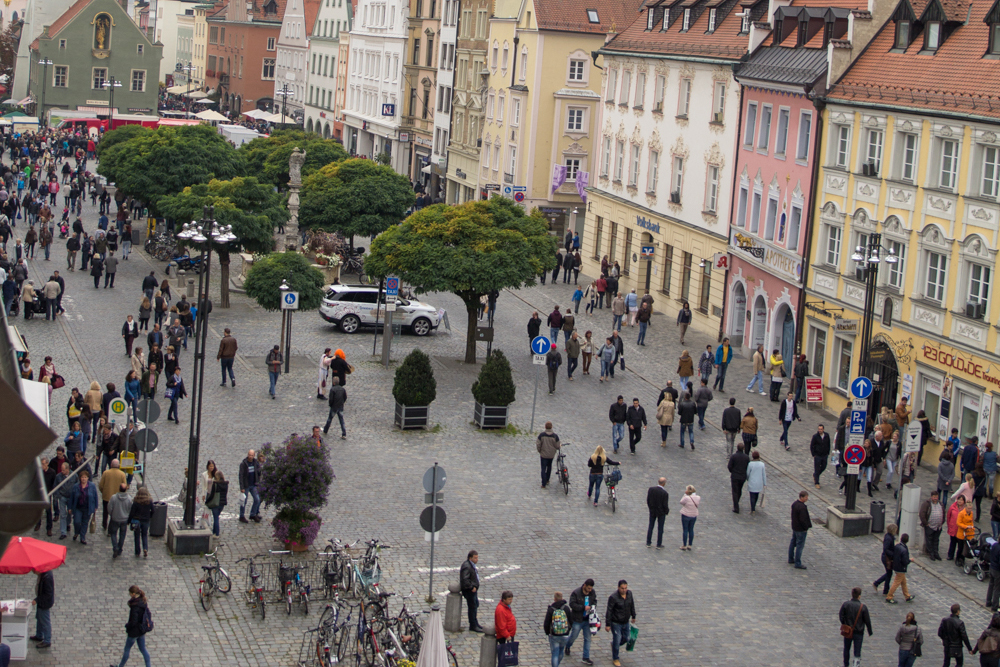 Stadtplatz von oben fotografiert